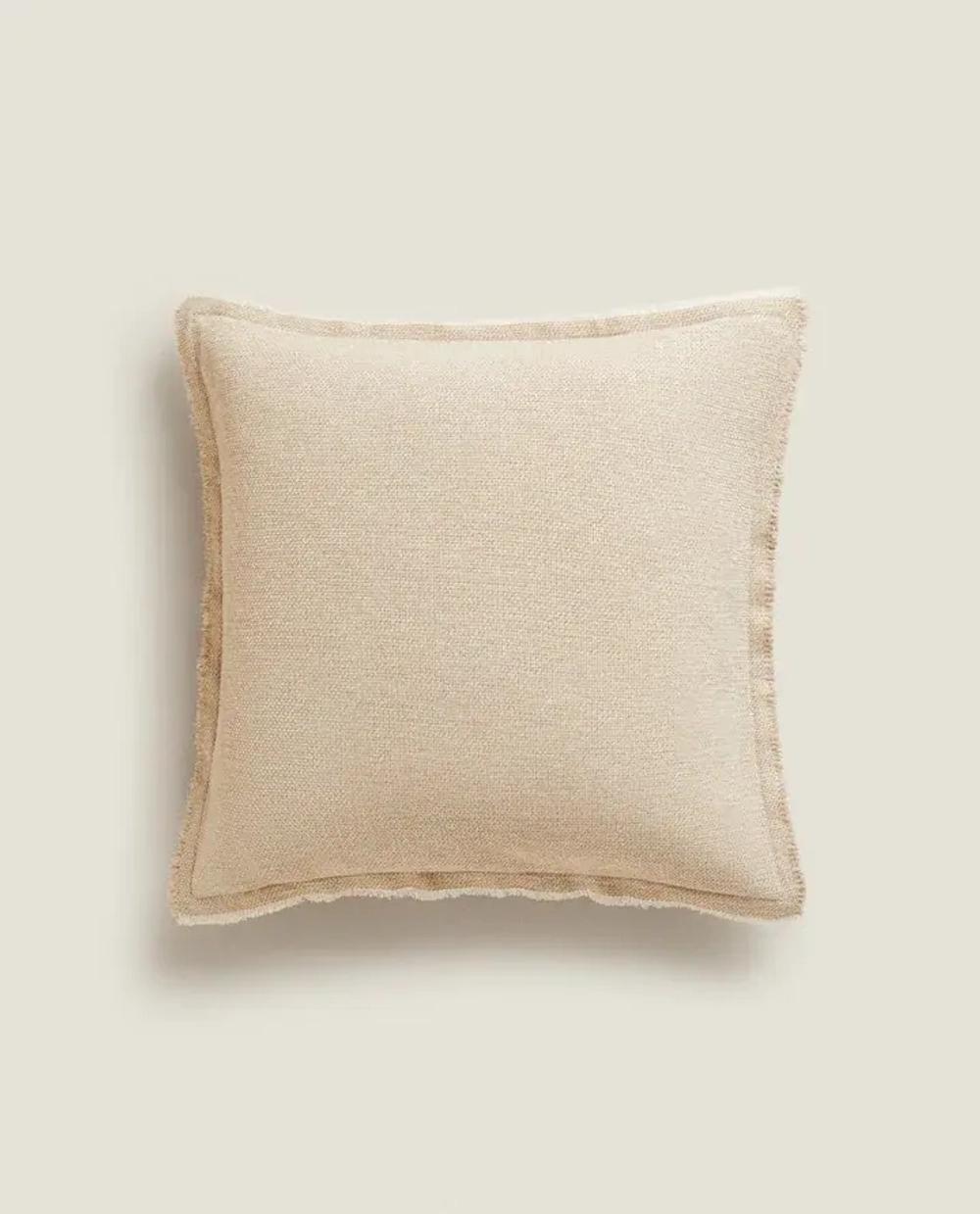 ZARA HOME НАВОЛОЧКА ДЛЯ ДЕКОРАТИВНОЙ ПОДУШКИ, СВЕТЛО-БЕЖЕВЫЙ