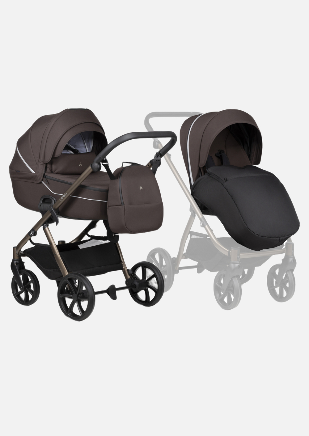 Детская коляска Noordi Fjordi Essential V2 2027 Зеленый/ Forest Green