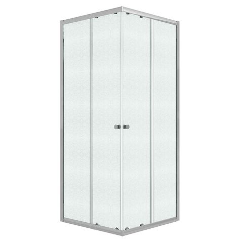 Душевое ограждение Niagara Eco NG-1008-14QMT (80х80х190) квадрат,раздвижное,хром,стекло матовое,1 место
