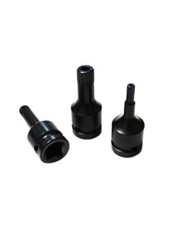Головка-бита SPLINE ударная M8 с отверстием, 1/2'' RockForce##Rock FORCE RF-24806008T