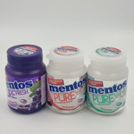 Mentos MIX жевательная резинка Pure fresh Виноград, Pure white нежная мята , Клубника (54х3) 162 г