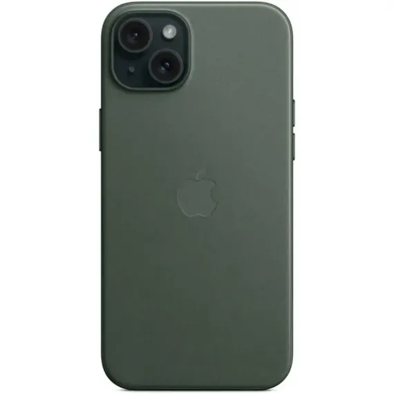 Чехол Apple FineWoven with MagSafe для iPhone 15 Plus Evergreen