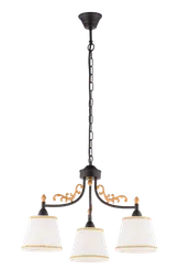Люстра подвесная Sfera Sveta 85646/3 BK+MGD, 3×40 Вт, золотая и чёрная