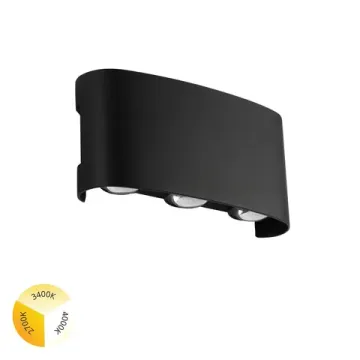 Уличный настенный светильник 6W 2700-4000K A3722AL-6BK черный Bosto Arte lamp