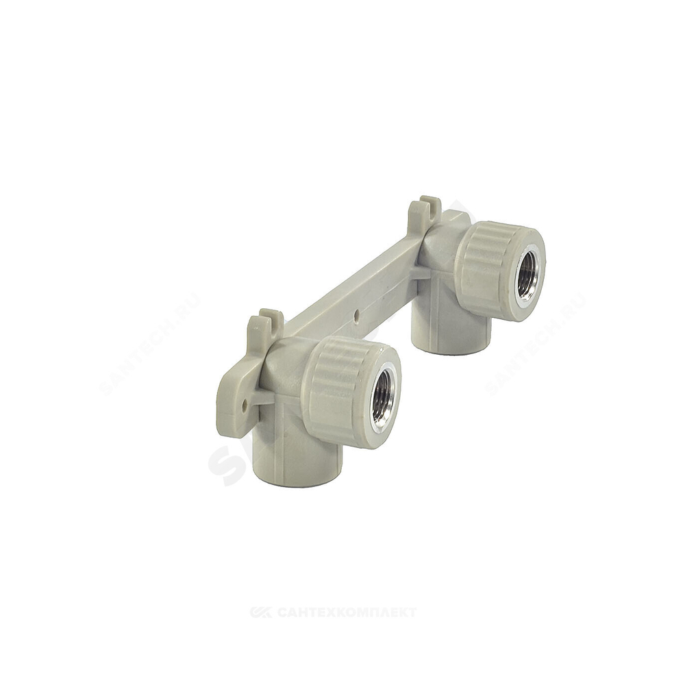 Планка монтажная PP-R серая Дн 25х1/2" ВР под смеситель VALFEX 10124025Г