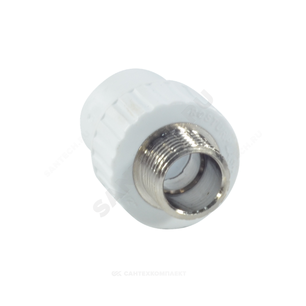 Муфта PP-R комбинированная белая Дн 25х1/2" НР RTP (РосТурПласт) 10664