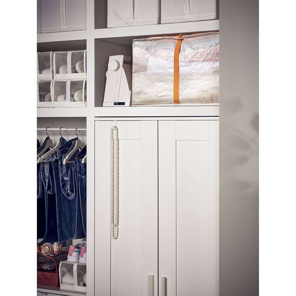 IKEA PÄRKLA  (ИКЕА ПЭРКЛА)  -  Контейнер для одежды/белья, белый 55x49x30 см