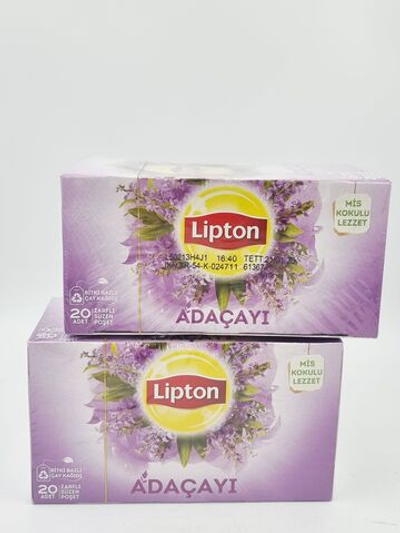 Травяной чай Lipton Sage шалфей 20 чашек 2 уп. х 30 г (40 пакетиков по 1,5 г) 60 г (Турция)