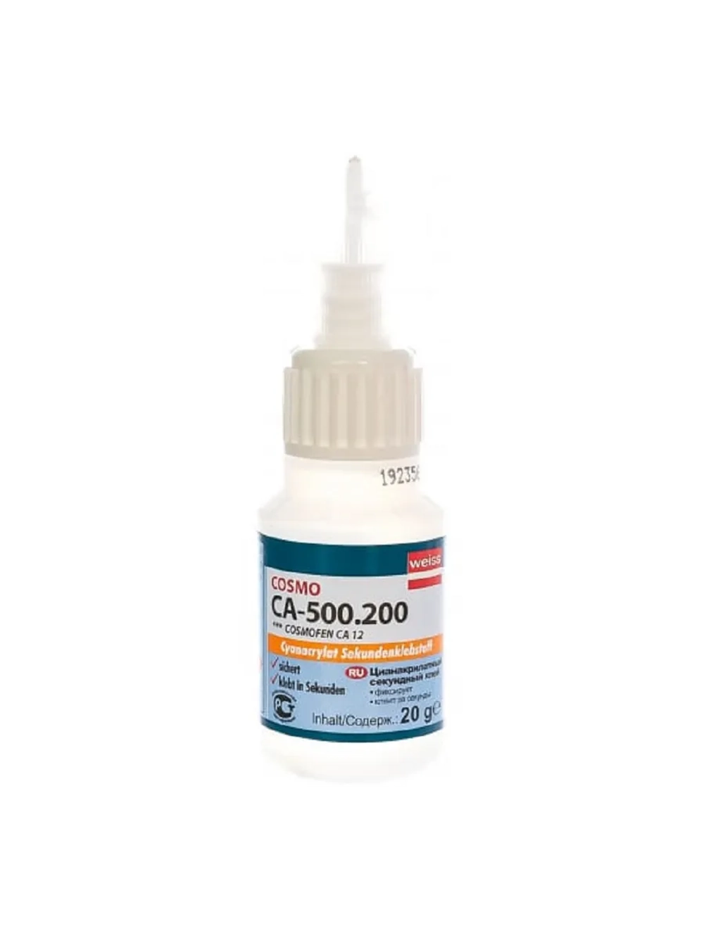 COSMO CA 12, клей цианакрилатный, флакончик 20гр, Германия