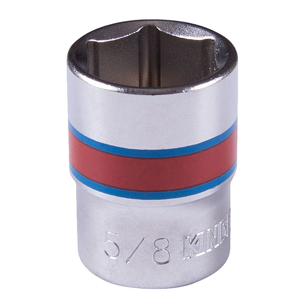 KING TONY (333520S) Головка торцевая стандартная шестигранная 3/8", дюймовая 5/8" KING TONY (333520S) Головка торцевая стандартная шестигранная 3/8", дюймовая 5/8"