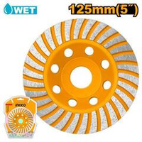 Чашка алмазная сегментированная Turbo 125х22 мм INGCO CGW011251
