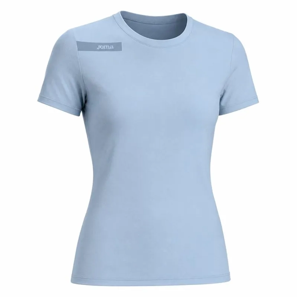 Женская теннисная футболка Joma Challenge Short-Sleeve - sky blue