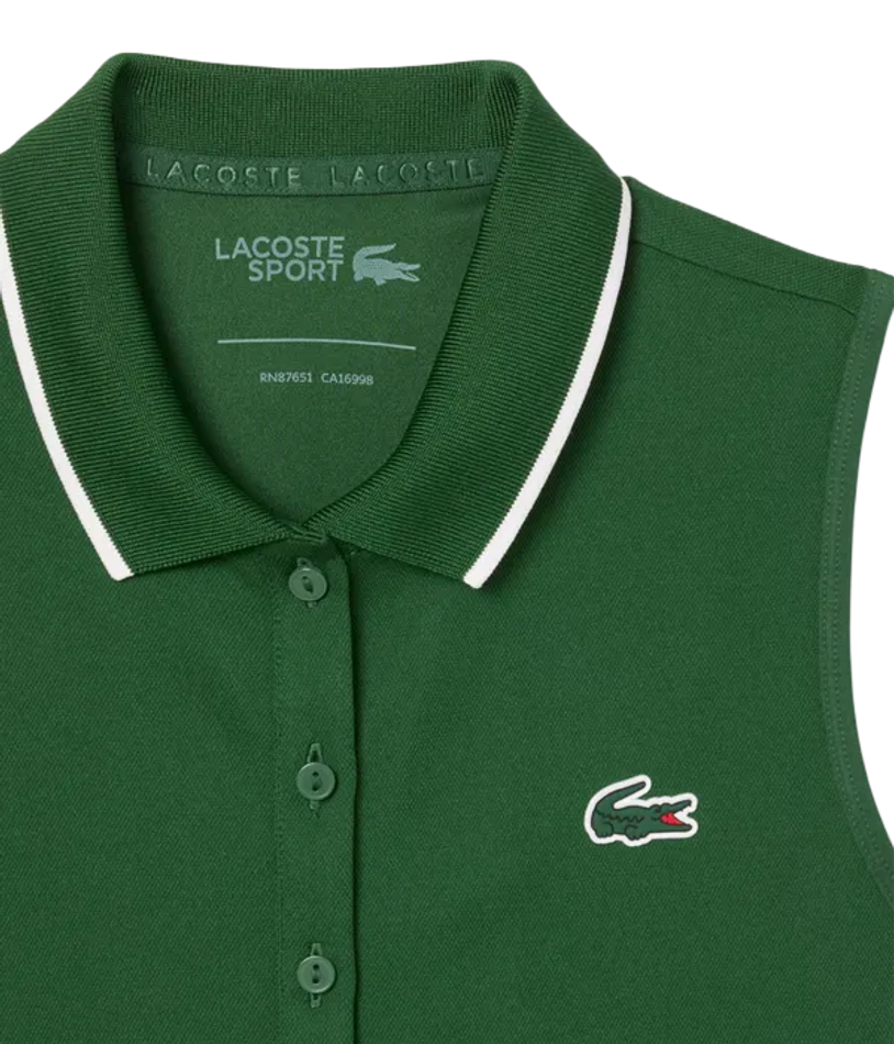 Платье Lacoste Green-White 2025 для падел
