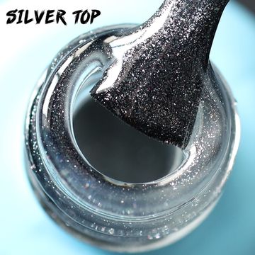 Топ с шиммером Silver Top ENIGMA 15 мл. Серебро