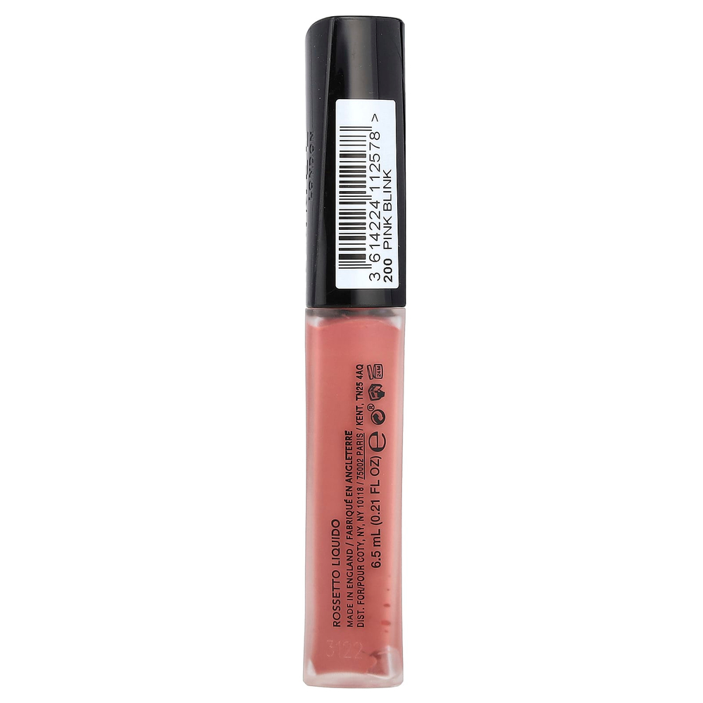Rimmel London, Stay Matte, жидкая губная помада, оттенок 200 Blink, 6,5 мл (0,21 жидк. унции)