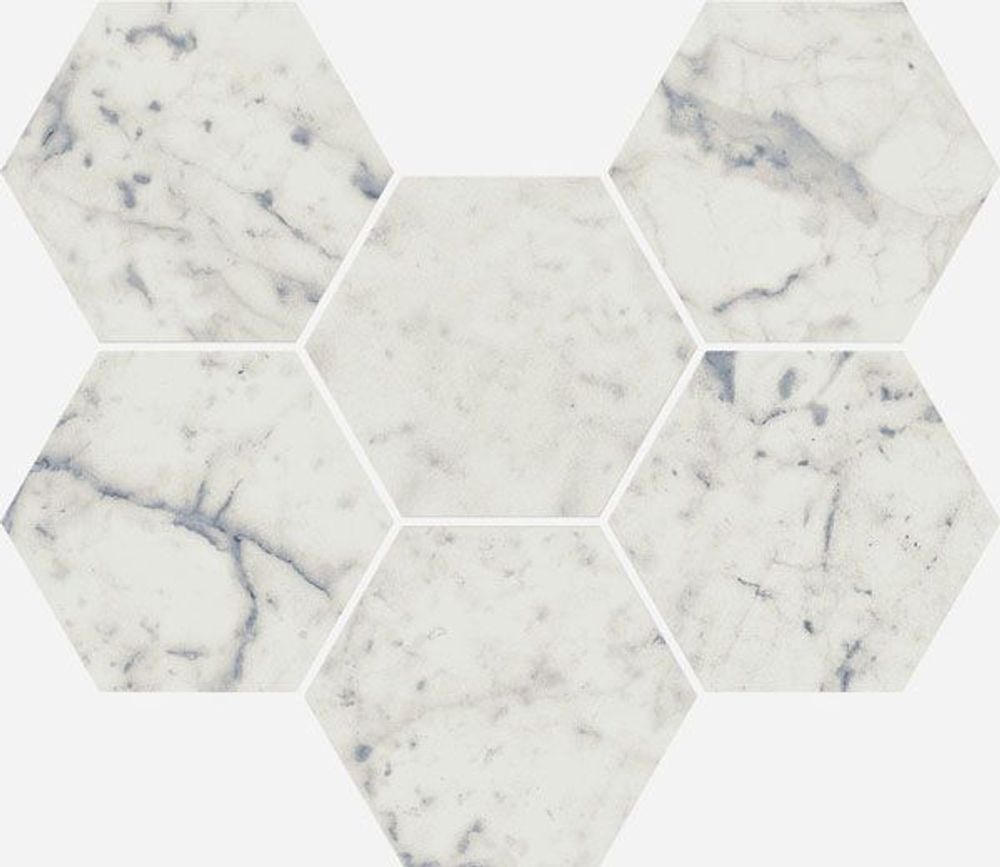 Мозаика Cha.Extra Carrara Mosaico Hexagon