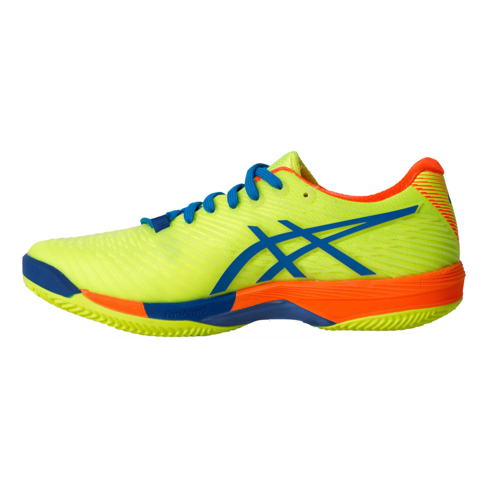 Мужские теннисные кроссовки ASICS Solution Speed FF 2 Clay Court Shoe Special Edition Men - Neon Yellow, Blue