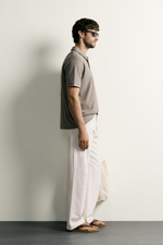 ПОЛО КЛАССИЧЕСКОГО КРОЯ С РЕЛЬЕФНЫМ УЗОРОМ — ZARA