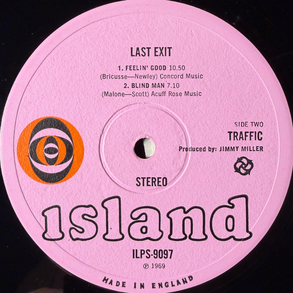 Виниловая пластинка Traffic ‎– Last Exit LP