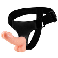 Реалистичный фаллоимитатор 18,5см на трусиках Baile Yvette Super Belt Strap-on BW-022009