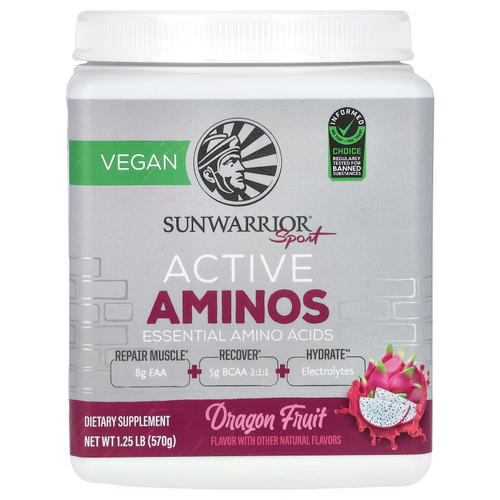 Sunwarrior, Sport, активные аминокислоты, со вкусом питайи, 570 г (1,25 фунта)