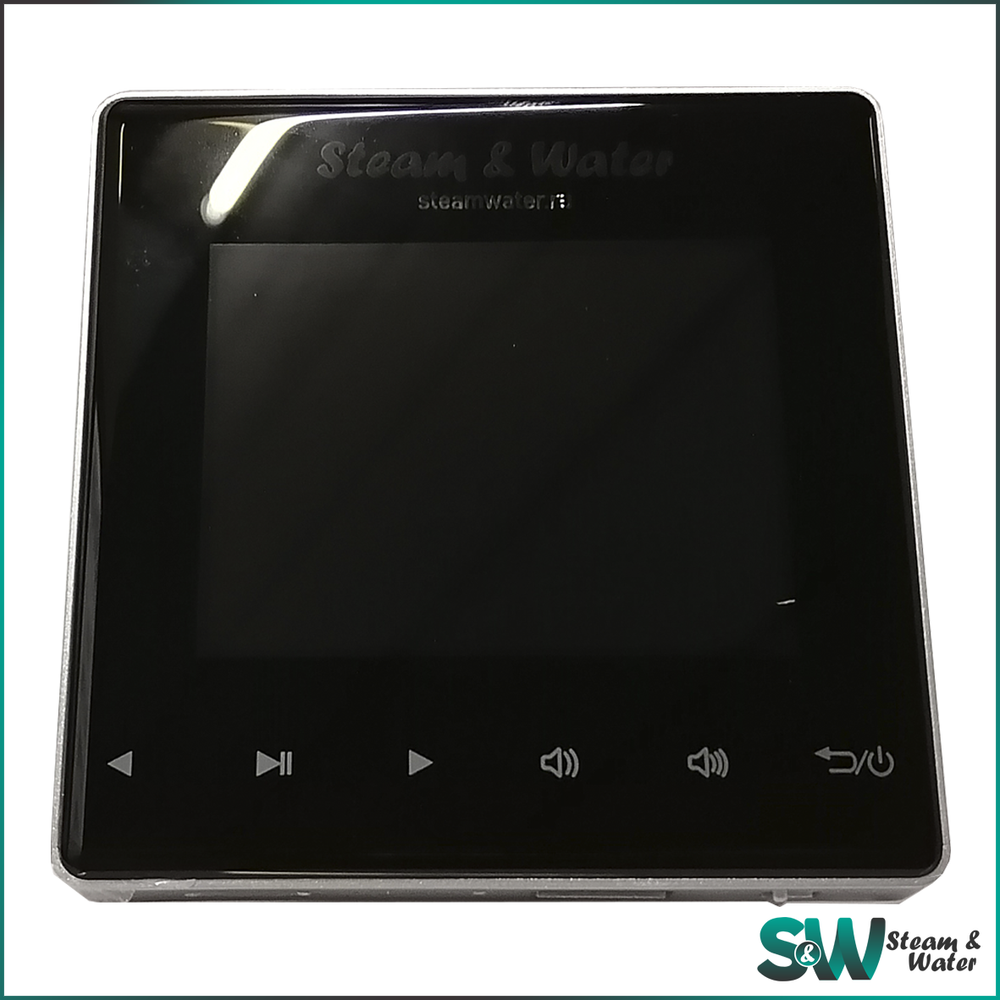 Комплект влагостойкой акустики для бани и сауны - SW 2 Black SAUNA (круглая решетка)
