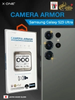 Сапфировое стекло на камеру X-ONE Camera Armor для Samsung Galaxy S23 Ultra, Black