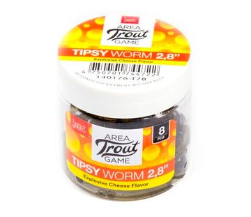 Слаги съедобные LJ Pro Series TIPSY WORM 2,8in (7,12 см), цв. T78, 8 шт.