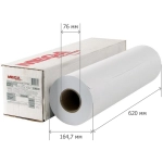 Бумага широкоформатная Комус (ProMega engineer InkJet) (70 г/кв.м, длина 175 м, ширина 620 мм, диаметр втулки 76 мм)
