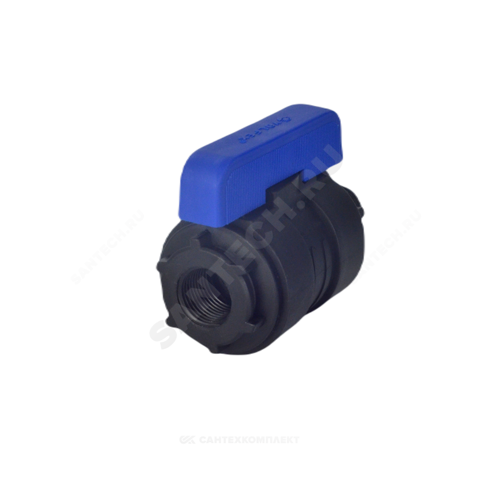 Кран шаровой компрессионный ПЭ Ду 20 1"x3/4" НР/ВР Ру16 VALFEX 1210020100034