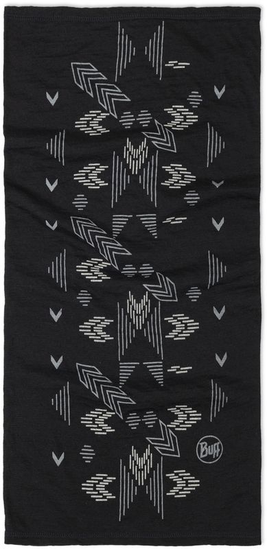 Бандана-труба Buff Merino Lightweight Prints Vanyr Black Фото 4
