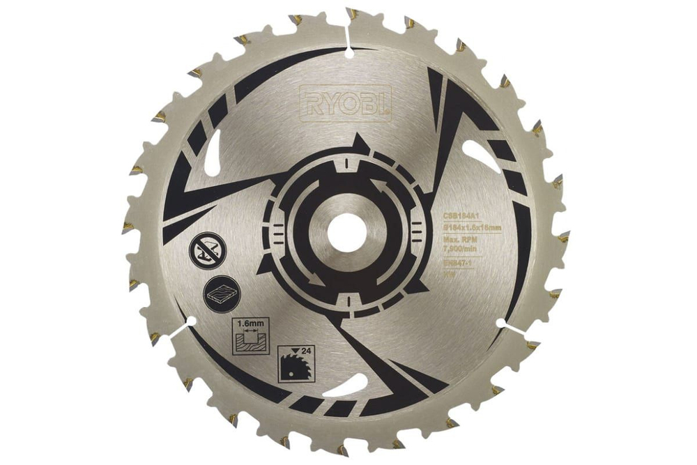 Диск пильный (184х16 мм; 24 Т) CSB184A1 Ryobi 5132003615