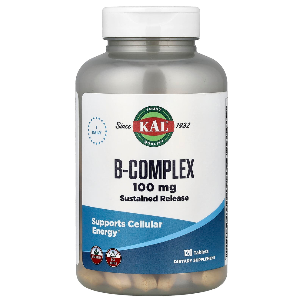 KAL, витамины группы B, 100 мг, 120 таблеток