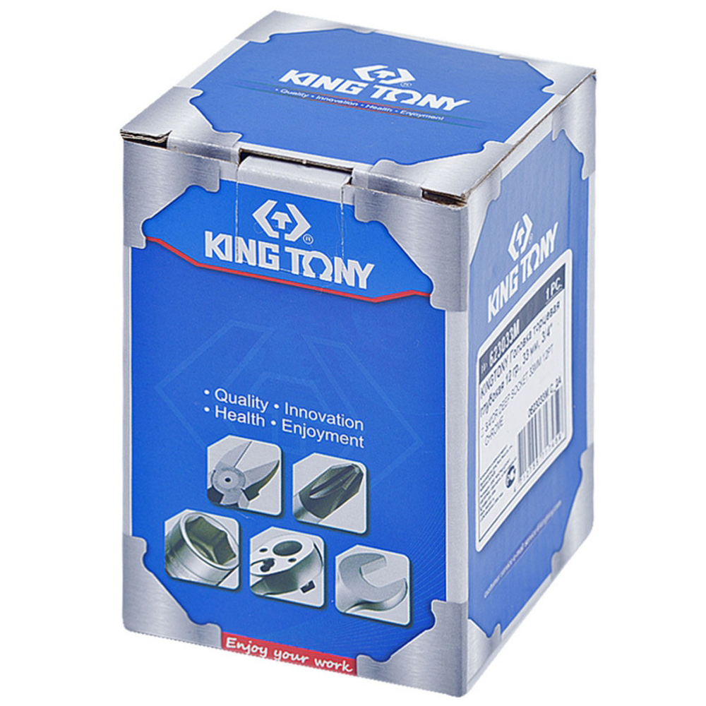 KING TONY (623033M) Головка торцевая глубокая двенадцатигранная 3/4", 33 мм