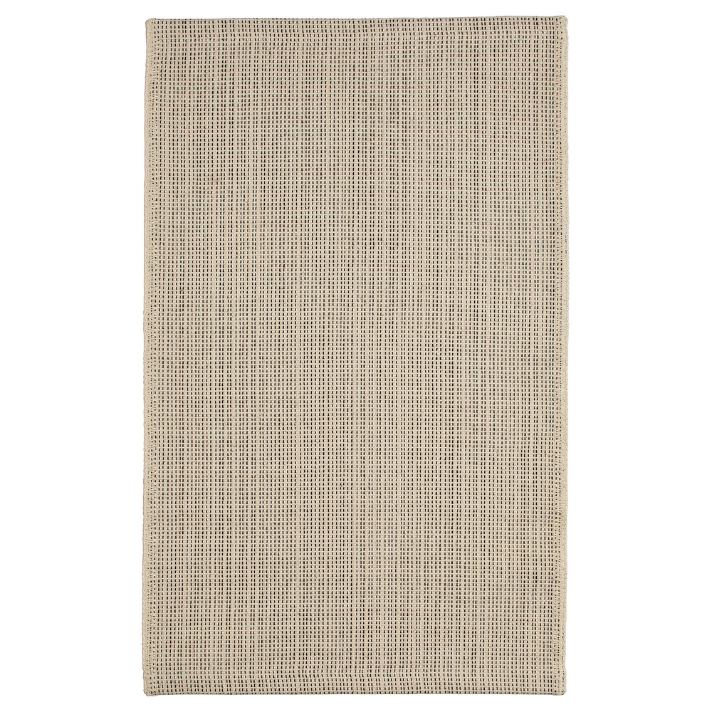 IKEA TIPHEDE  (ИКЕА ТИПХЕДЕ)  -  Ковёр безворсовый - натуральный/чёрный 50x80 см