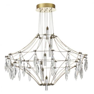 Подвесная люстра 51W 4000K 7000/51CL золото Flamenco Odeon Light Exclusive