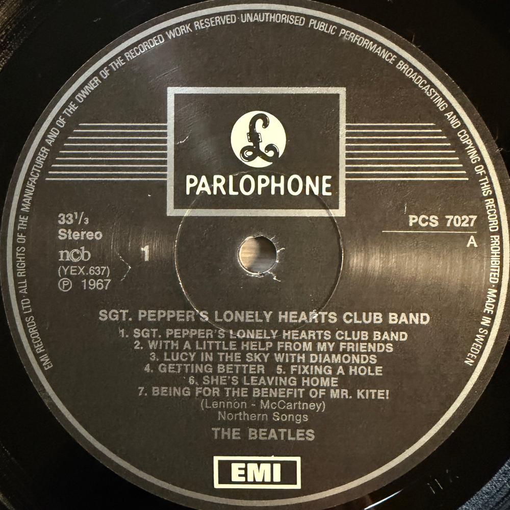 The Beatles ‎– Sgt. Pepper's Lonely Hearts Club Band (Швеция)