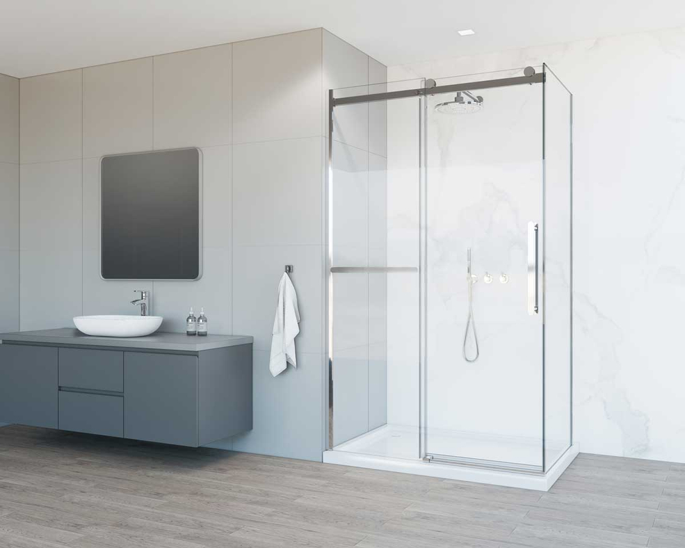 Душевой уголок Vincea Комо Софт (Como Soft) VSR-1CS8012CL, 1200*800, хром, стекло прозрачное