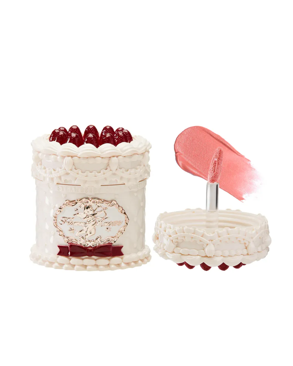 Кремовая помада для губ Flower Knows Strawberry Cupid Collection Cake Lip Cream - V02 Soufflé