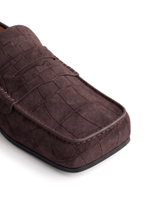 loafer croco mocha