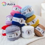 Пряжа Astra Premium (Астра Премиум) Плюшевая / уп.2 мот. по 100 г, 80 м, 112 розовый