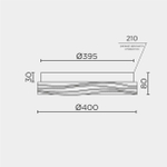 Потолочный cветильник LED4U L1117-400 CR