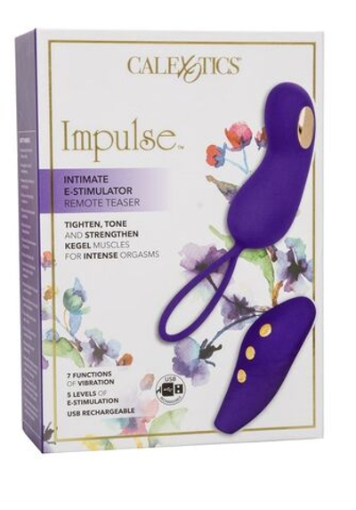 Фиолетовый вибротренажёр Кегеля с электростимуляцией Intimate E-Stimulator Remote Teaser (Цвет: фиолетовый)