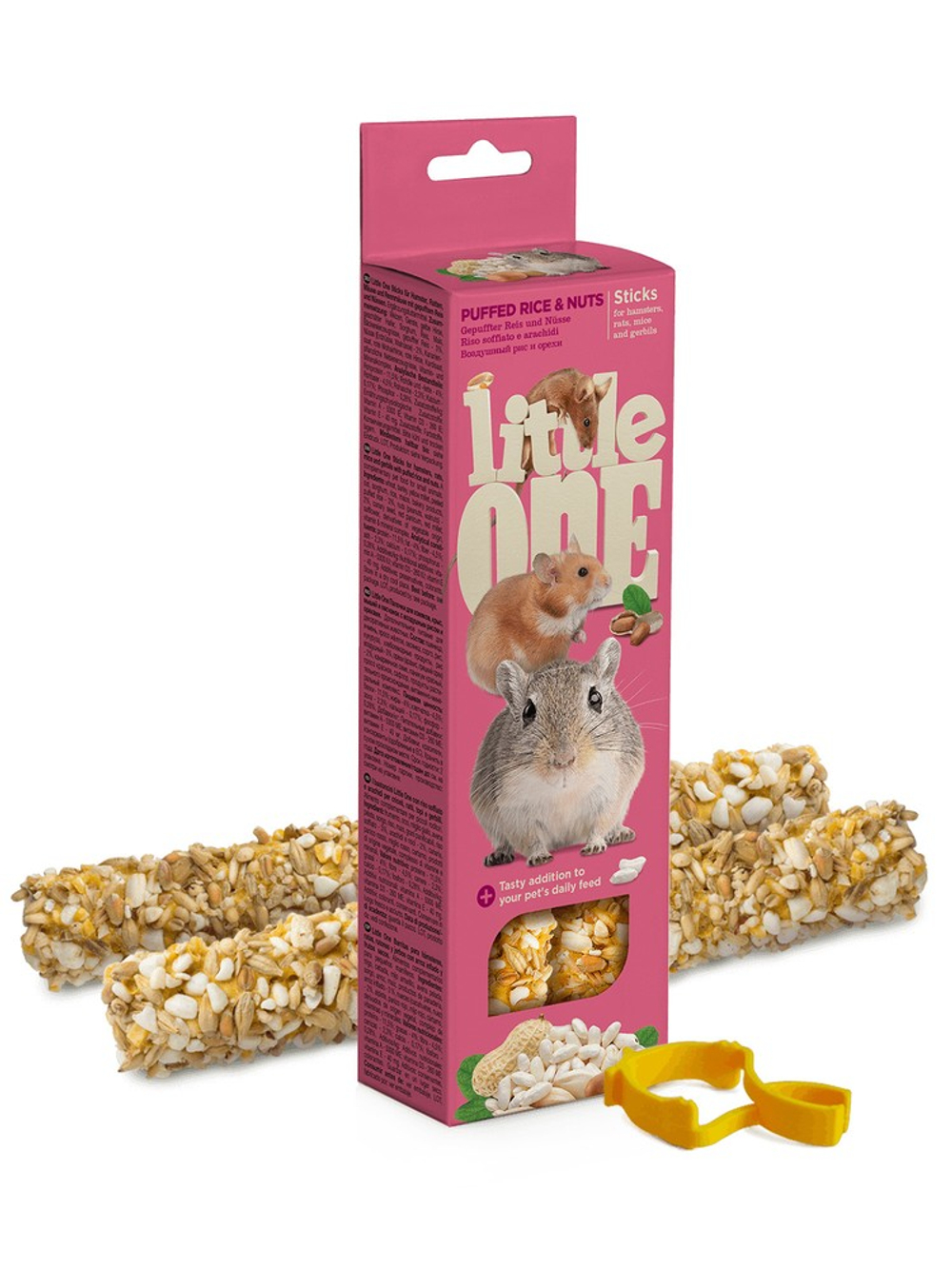Little One Sticks Воздушный рис/Орехи палочки для грызунов 2х55 г