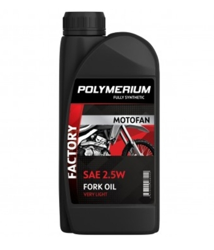 Масло вилочное 2.5W POLYMERIUM MOTOFAN FORK OIL FACTORY VERY LIGHT 1л