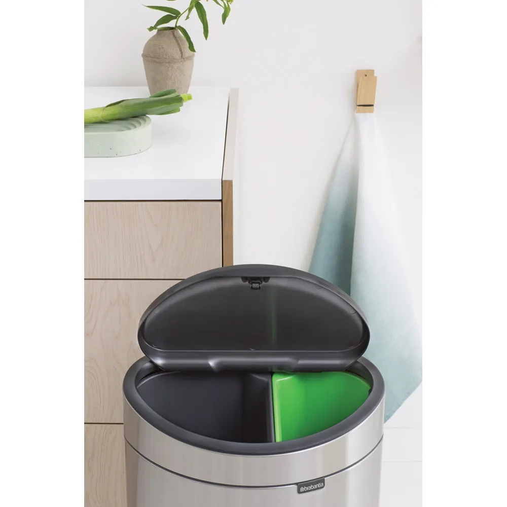 Brabantia Touch Bin New 23+10л контейнер для мусора New Recycle EAN 8710755100680