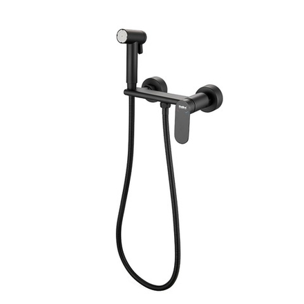Смеситель с гигиеническим душем HAIBA HB5516-7 черный
