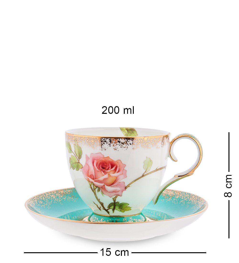 Pavone JK- 65 Чайный набор на 2 перс. «Роза» (Milano Rose  )