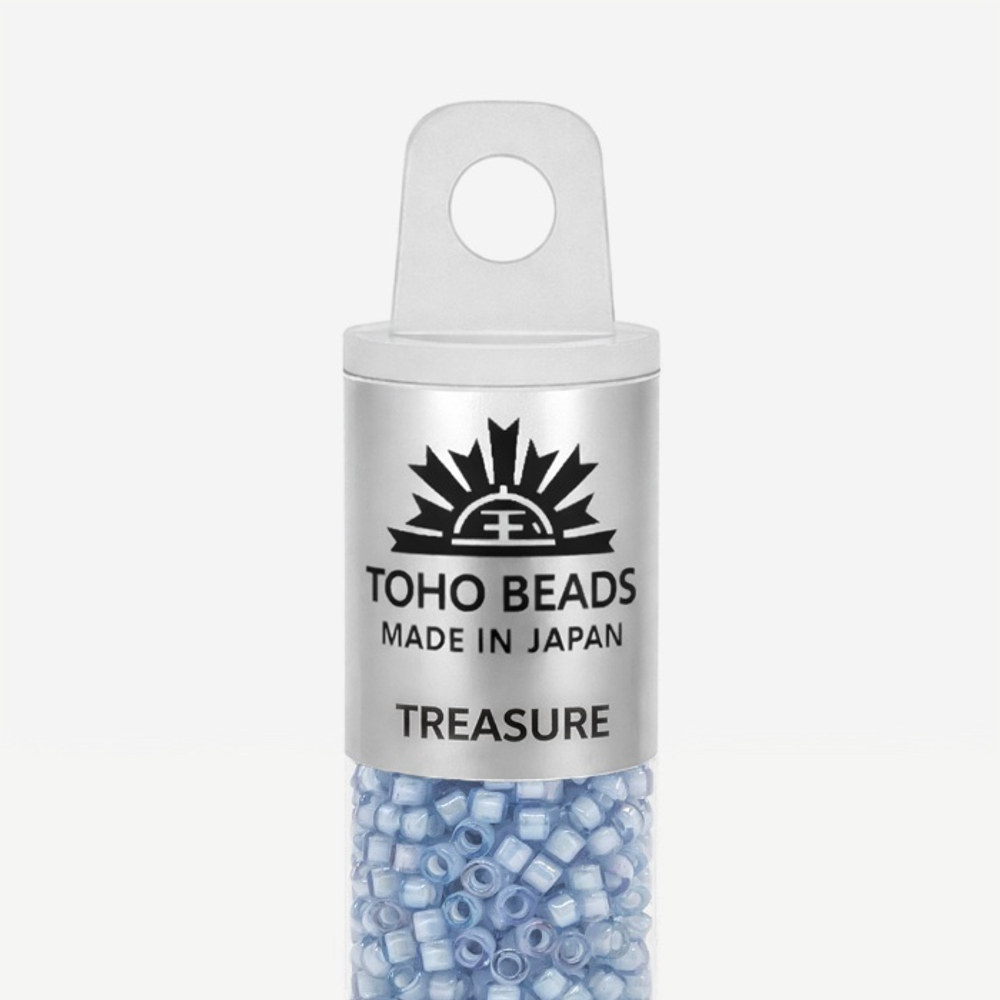 Японский бисер TOHO Treasure (№933), окрашенный изнутри прозрачный