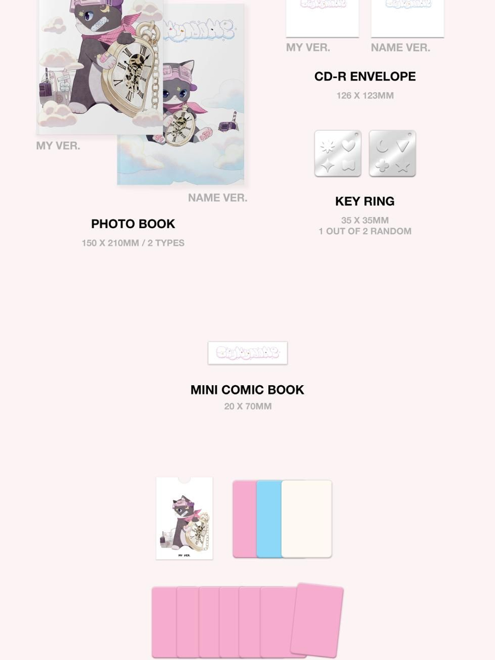 Альбом SAY MY NAME - MY NAME IS... 2nd EP Album 2 Version SET